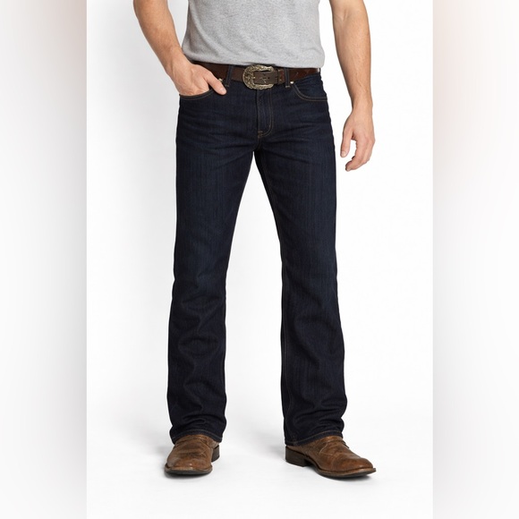 Ariat Other - Ariat REAL Denim Men’s Jeans 31 Long Dark Wash Straight Leg Western Cowboy